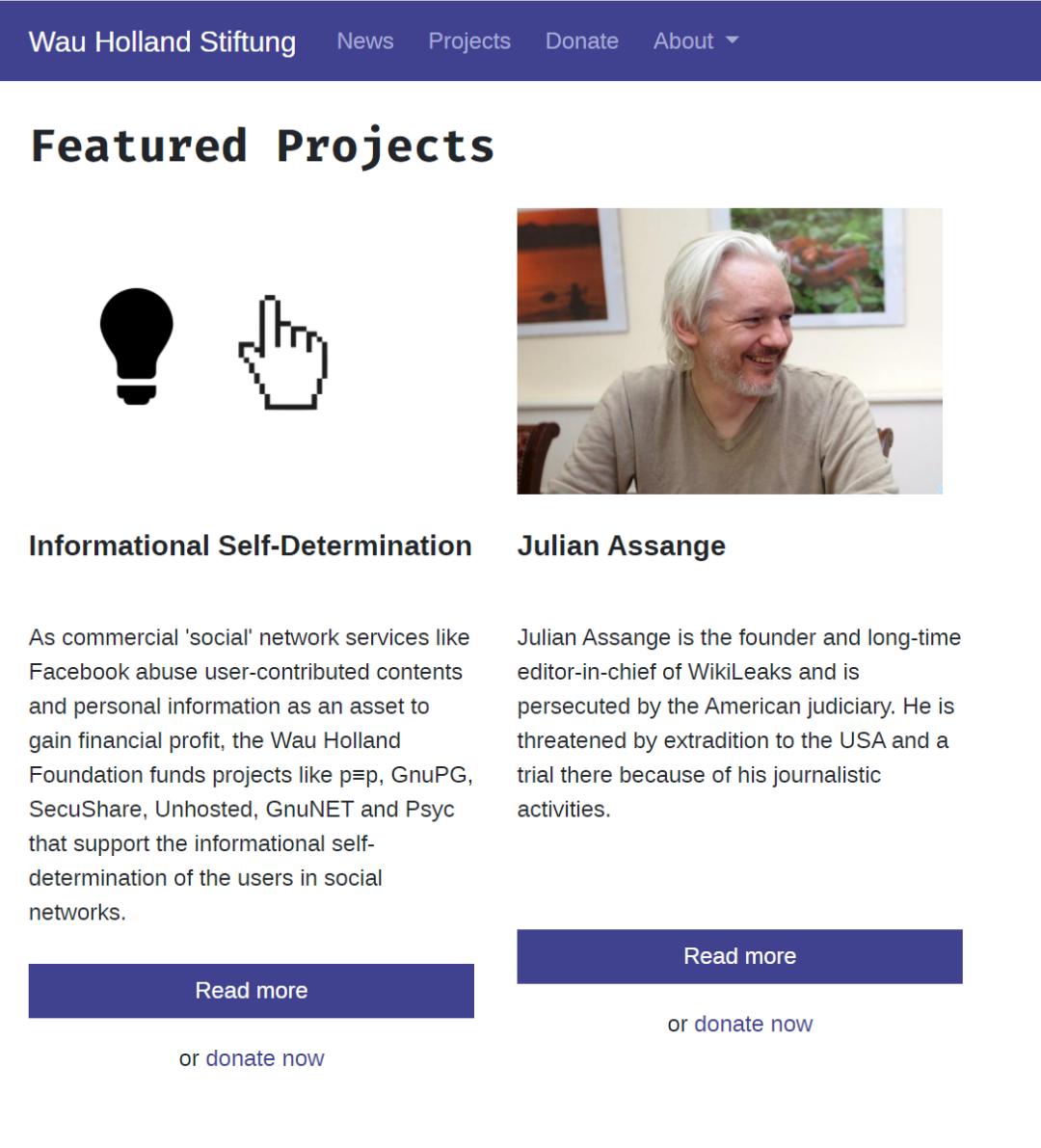 （Wau Holland Foundation 官網上 …