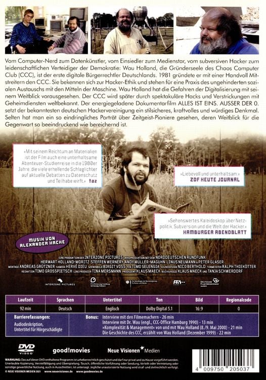 Alles ist eins. Ausser der O. als DVD kaufen